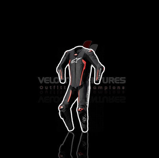 ALPINESTAR 1PCS, 2PCS CE-approved racing leather suit with armor, tailored fit & durable protection. Ideal for serious motorbike riders. Built for safety, comfort, and speed.