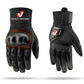 Leather Motorcycle Racing Gloves Touchscreen with CE Armor, Anti-Slip Grip, Adjustable Velcro Fit, and Ergonomic Design for Maximum Protection