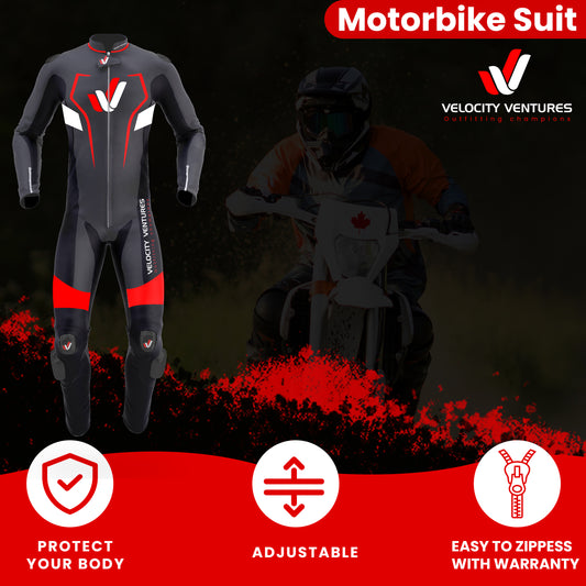 Motorcycle Racing leather Suit - CE Approved Motorbike Riding Suit With Protective Armours