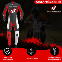 Motorcycle Racing leather Suit - CE Approved Motorbike Riding Suit With Protective Armours