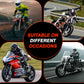 Custom Leather Motorcycle Racing Gloves – Touchscreen, CE Armor, Anti-Slip Grip, Ergonomic Fit