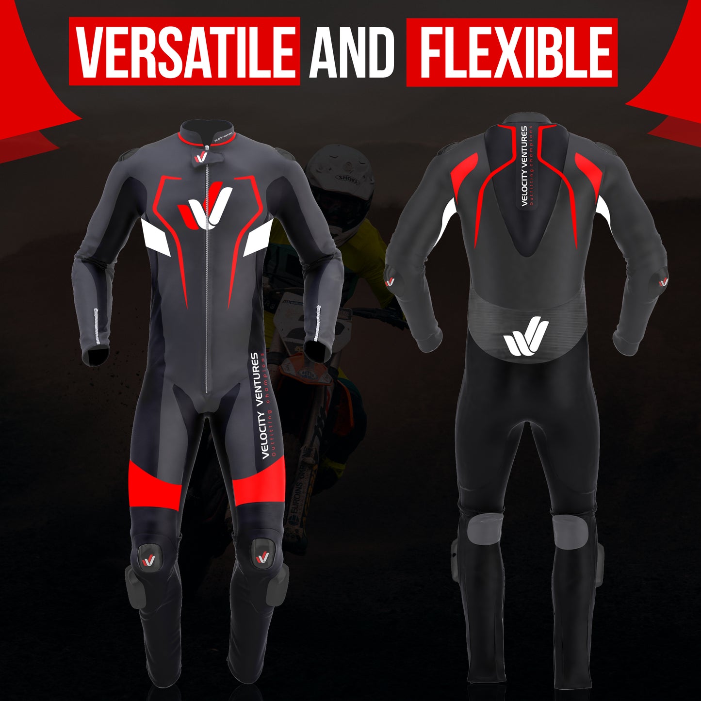 Motorcycle Racing leather Suit - CE Approved Motorbike Riding Suit With Protective Armours