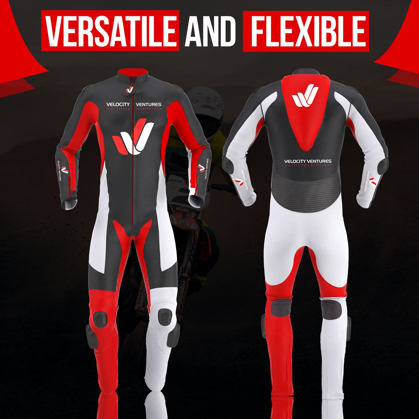 Motorcycle Racing leather Suit - CE Approved Motorbike Riding Suit With Protective Armours