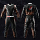 Go Karting Suit 2 Layer Cordura 600D, Kart Racing Suit with Cool Max Lining, Breathable Vents, Stretch Panels, & Heavy Duty Zipper, One Piece Racing Suit for Comfort, Safety, & Style