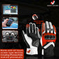 Custom Leather Motorcycle Racing Gloves – Touchscreen, CE Armor, Anti-Slip Grip, Ergonomic Fit