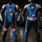 BMW Motorbike Racing Leather Suit- CE Approved Motorbike Riding Suit With Protective Armours