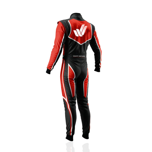 Go Karting Suit 2 Layer Cordura 600D, Kart Racing Suit with Cool Max Lining, Breathable Vents, Stretch Panels, & Heavy Duty Zipper, One Piece Racing Suit for Comfort, Safety, & Style