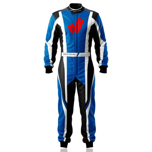 Go Karting Suit 2 Layer Cordura 600D, Kart Racing Suit with Cool Max Lining, Breathable Vents, Stretch Panels, & Heavy Duty Zipper, One Piece Racing Suit for Comfort, Safety, & Style