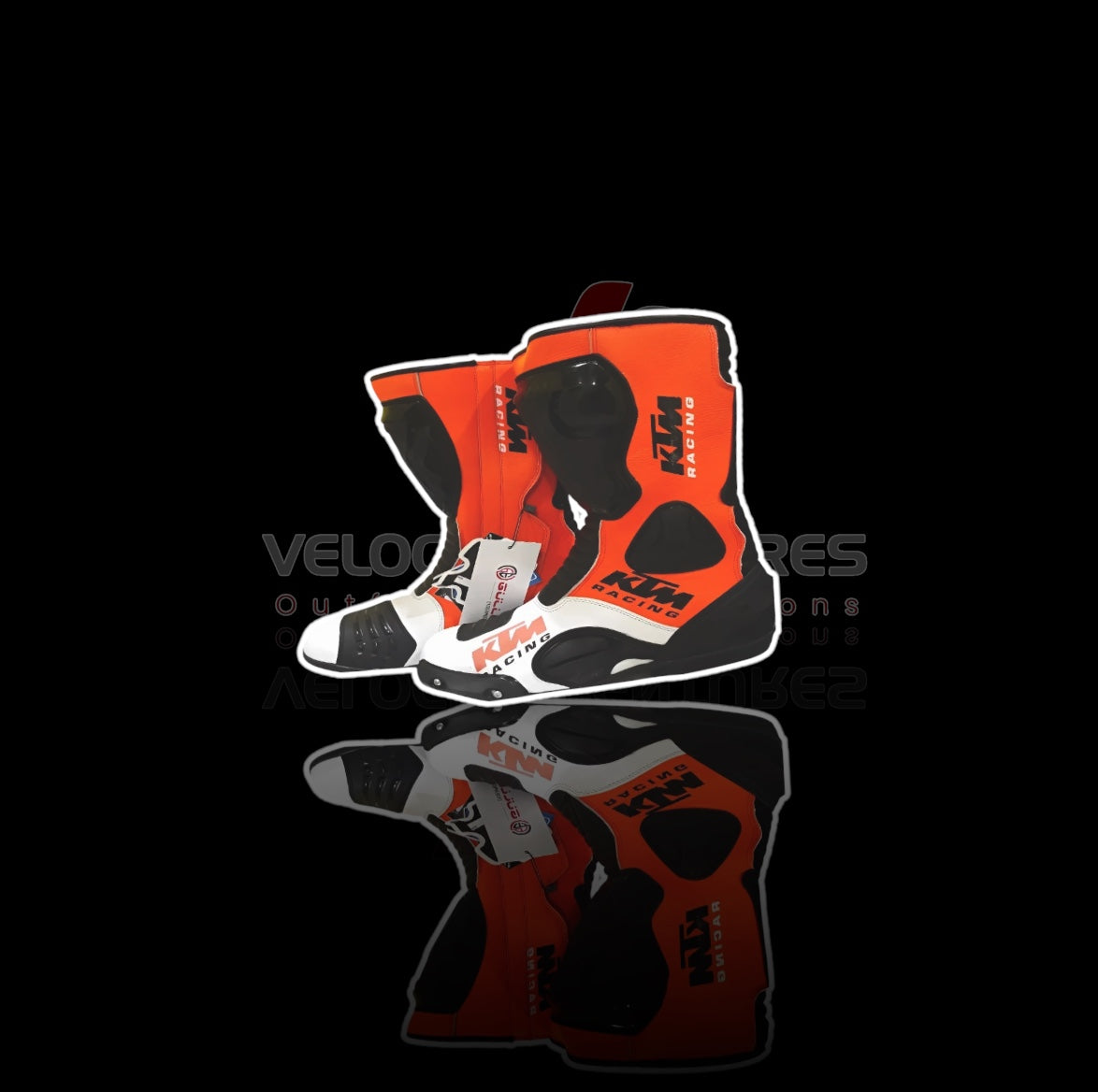 KTM Premium CE Approved Motorcycle Racing Boots – Anti-Slip Grip, Ankle Protection, Reinforced Toe & Heel | Men’s Sportbike Riding Footwear