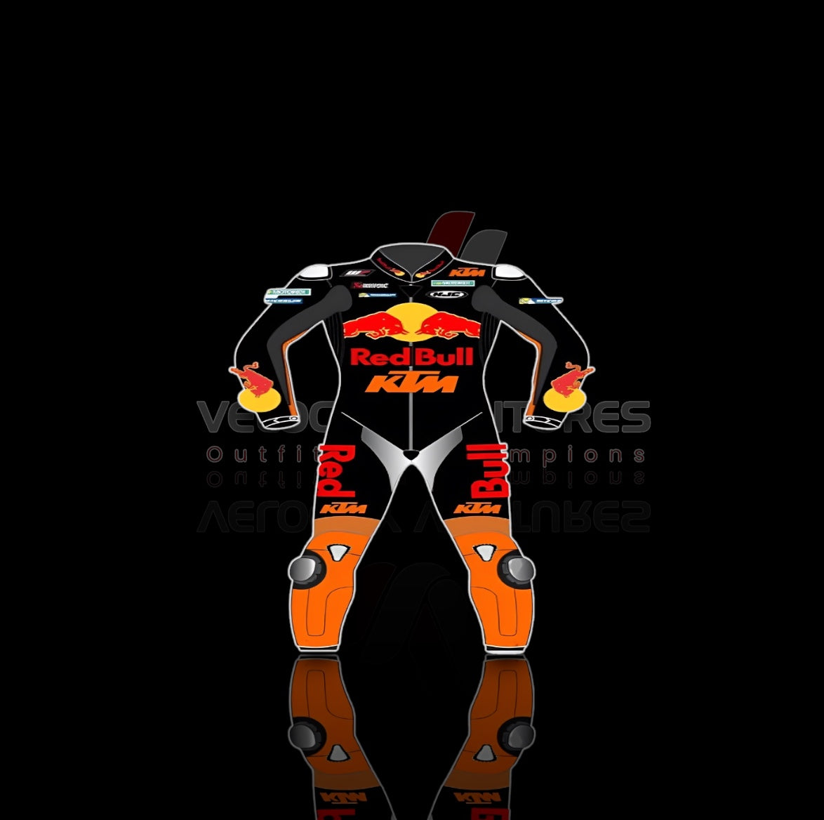 KTM CE-approved racing leather suit with armor, tailored fit & durable protection. Ideal for serious motorbike riders. Built for safety, comfort, and speed.
