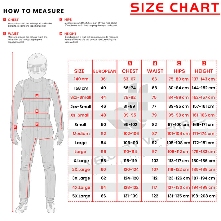 OMP 2-Layer Go Kart Racing Suit – Cordura 600D, Cool Max, Stretch Fit