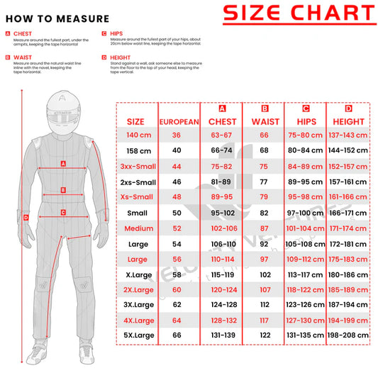 OMP 2-Layer Go Kart Racing Suit – Cordura 600D, Cool Max, Stretch Fit