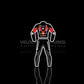 BMW Redbull CE-approved racing leather suit with armor, tailored fit & durable protection. Ideal for serious motorbike riders. Built for safety, comfort, and speed.