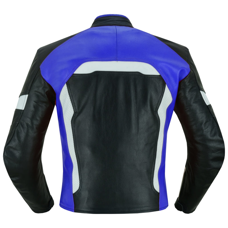 New Custom Two Piece Motorcycle Racing leather Suit with Protective Armours