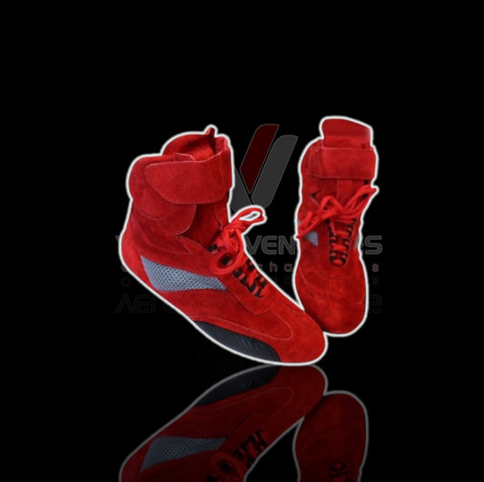 Men’s Racing Boots – Custom Driving Shoes with Long-Life Synthetic Leather, Anti-Slip Sole, Personalized Branding & CRG Style