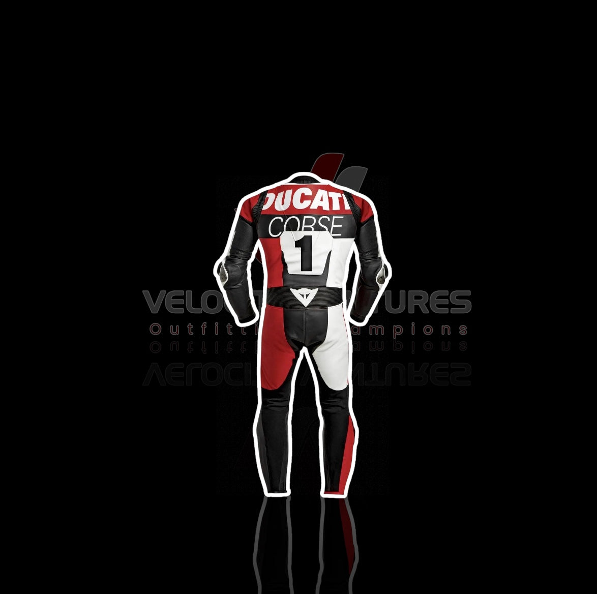 DUCATI Corse 1PCS, 2PCS CE-approved racing leather suit with armor, tailored fit & durable protection. Ideal for serious motorbike riders. Built for safety, comfort, and speed.