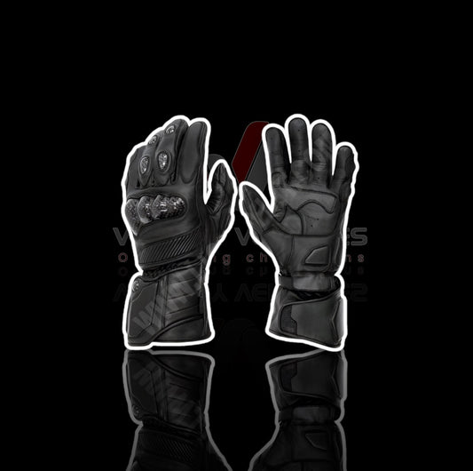 Custom Leather Motorcycle Racing Gloves – Touchscreen, CE Armor, Anti-Slip Grip, Ergonomic Fit