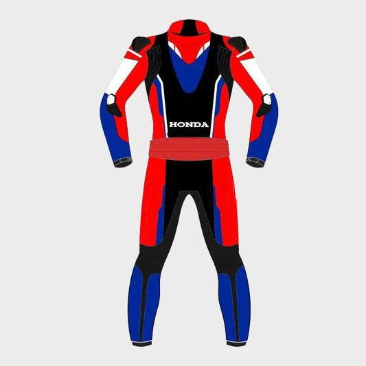 Honda CBR Motorcycle Racing leather Suit- CE Approved Motorbike Riding Suit With Protective Armours