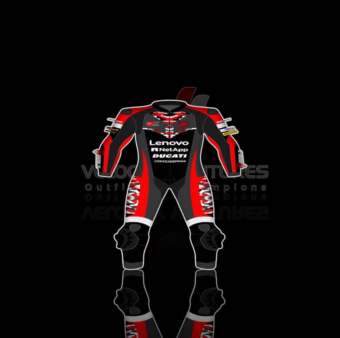 Lenovo CE-approved racing leather suit with armor, tailored fit & durable protection. Ideal for serious motorbike riders. Built for safety, comfort, and speed.