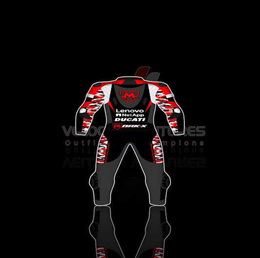 Lenovo CE-approved racing leather suit with armor, tailored fit & durable protection. Ideal for serious motorbike riders. Built for safety, comfort, and speed.