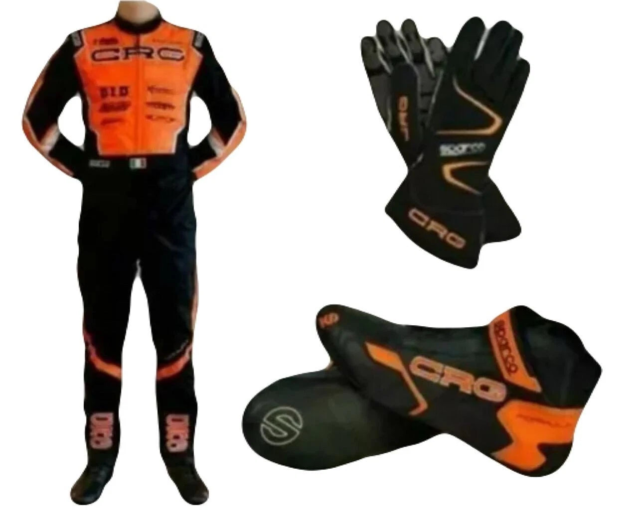 CRG Kart Racing Suit + Shoes + Gloves Set – 3-in-1 Custom Karting Gear Combo | Lightweight, Breathable & Race-Ready with Bulk Order Discounts.