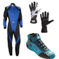 OMP Kart Racing Suit + Shoes + Gloves Set – 3-in-1 Custom Karting Gear Combo | Lightweight, Breathable & Race-Ready with Bulk Order Discounts.