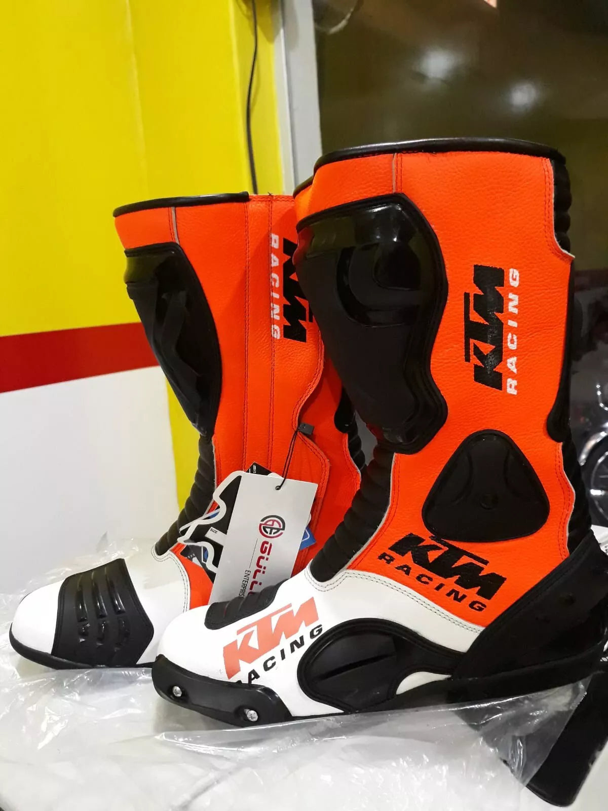 New KTM motorbike motorcycle leather racing boots shoes Riding Race onroad offroad