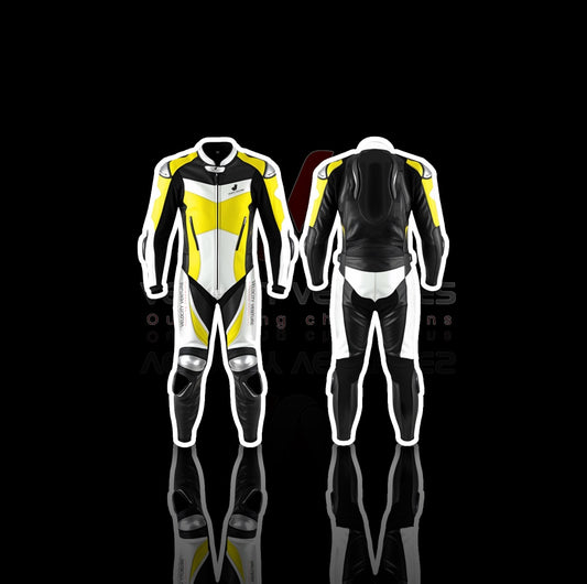 Velocity Ventures CE-approved racing leather suit with Protective armour, tailored fit & durable protection. Ideal for serious motorbike riders. Built for safety, comfort, and speed.